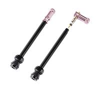 GRANITE Juicy Nipples Paires de Valves Tubeless Cycle + Bouchons démonte Obus Adulte Unisexe, Pink, 80mm