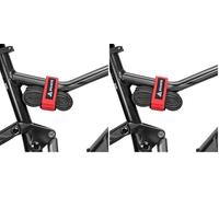 Granite Rockband Sangle de Transport de Cadre pour Chambres à Air et Kit d'Outils Vélo, Solution de Rangement pour Attacher du Matériel Supplémentaire à Votre VTT (Rouge) (Lot de 2)