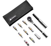 Granite Outdoors Trousse à outils Rocknroll – Kit vélo à cliquet, 9 embouts, Noir