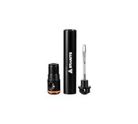 Granite Suture Aero Kit de Réparation de Pneus avec Gonfleur CO2 Intégré, Kit de Réparation Tubeless avec Mèches de 2 Tailles, Gonfleur CO2 Compatible avec Valve Presta (Noir)