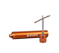 Granite Suture Kit de Mèches pour Pneus, Kit Compact de Réparation de Crevaison Tubeless pour Vélo avec Mèches de 2 Tailles, Répare Les Crevaisons de Pneus de VTT et de Vélo de Route (Orange)