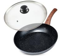 Patelnia granitowa ze szklaną pokrywką BLACK&WOOD 28 cm