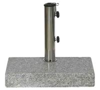Parasol GENERIQUE Siena Garden 213345 Granit Pour Mâts De Parasol Gris 25 X 48 Mm