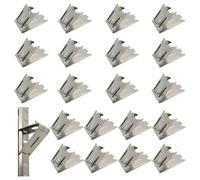 Granmagazz Lot de 20 clips pour étagère de congélateur, support d'étagère de réfrigérateur, crochets en acier inoxydable, clip d'étagère pour réfrigérateur, congélateur