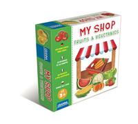 Granna - My Shop: Fruits & Vegetables (Mon P'tit Marché) - Jeu d'Imitation et Éducatif 4+ Ans - Apprendre à Compter et Acheter - Avec Monnaie et Accessoires