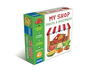 Granna - My Shop: Fruits & Vegetables (Mon P'tit Marché) - Jeu d'Imitation et Éducatif 4+ Ans - Apprendre à Compter et Acheter - Avec Monnaie et Accessoires