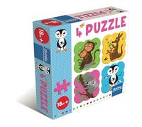 Granna - Penguin Puzzles (Les Puzzles du Pingouin) - Set de 4 x 4 Pièces - Dès 18 Mois - Jeu Éducatif Premier Âge - Carton Résistant