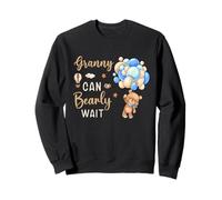 Granny Can Bearly Wait Bear Genre Neutral Boy Baby Shower Sweatshirt