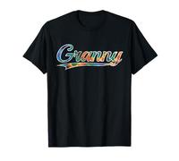 Granny Grandmother Nana Gift Tie Dye Vintage Varsity T-Shirt