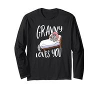 Granny Loves You Grand-Mère Mamie Méchante Loup Déguisement Manche Longue