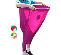Granny Pants Yard Game avec 2 balles rebondissantes, jeu de jardin amusant et sac de course géant pour l'extérieur, sacs de course pour jeux d'équipe, réunions de famille, fête, anniversaire, loisirs
