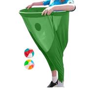 Granny Pants Yard Game avec 2 balles rebondissantes, jeu de jardin amusant et sac de course géant pour l'extérieur, sacs de course pour jeux d'équipe, réunions de famille, fête, anniversaire, loisirs