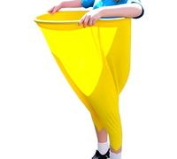 Granny Pants Yard Game, Ensemble de Sports Day Jeux, Ensemble de Jeux D'extérieur Fournitures, Jeu Drôle Pantalon Stretchy Géant pour Les Réunions de Famille et Les Fêtes (Jaune)