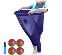 Granny Pants Yard Game, Ensemble de Sports Day Jeux, Ensemble de Jeux D'extérieur Fournitures, Jeu Drôle Pantalon Stretchy Géant pour Les Réunions de Famille et Les Fêtes (Bleu)