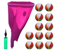 Granny Pants Yard Game, Giant Outdoor Games with 12 Bouncy Balls and 1 Air Pump, The Ultimate Backyard Party Game, Granny Pants Giant Outdoor Throwing Games (Rose)