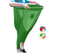 Granny Pants Yard Game, Giant Outdoor Party Game avec 2 Balles, Ensemble De Jeux D'extérieur Fournitures, Jeu Drôle Pantalon Stretchy Géant pour Les Réunions De Famille Et Les Fêtes