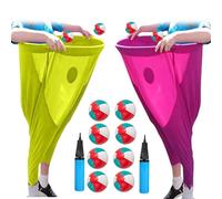 Granny Pants Yard Game, pantalon extensible amusant et géant, avec 4 balles rebondissantes, ensemble de jeux de la Réunion Field Games (80 x 100 cm)
