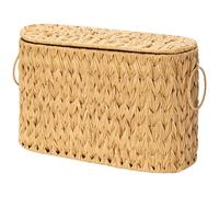GRANNY SAYS Panier de rangement pour papier toilette avec poignée, porte-papier toilette décoratif, organiseur de salle de bain imperméable et de rangement, panier en osier pour rangement de salle de