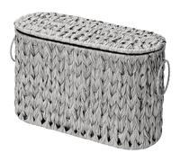 GRANNY SAYS Panier de rangement pour papier toilette avec poignée, porte-papier toilette durable, organiseurs et rangement de salle de bain, panier en osier pour rangement de salle de bain, gris