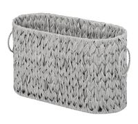 GRANNY SAYS Panier de Rangement pour Papier Toilette, Panier de Rangement pour 6 méga Rouleaux, Porte-Papier Toilette pour Accessoires de Salle de Bain, Porte-revues et Porte-journaux sur Pied - Gris
