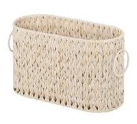 GRANNY SAYS Panier de Rangement pour Papier Toilette, Panier Rangement pour 6 méga Rouleaux, Porte-Papier Toilette pour Accessoires de Salle de Bain, Porte-revues et Porte-journaux sur Pied - Blanc