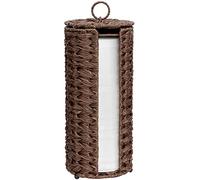 GRANNY SAYS Support Papier Toilette Sur Pied, Panier de Rangement Osier, Porte Rouleau, Réserves à Rouleaux, Panier WC, Marron