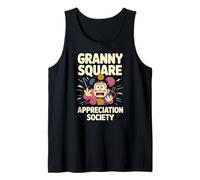 Granny Square Appreciation Society Fil de Dessin animé Mignon Débardeur