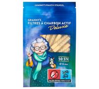 Granny's Deluxe Kit de 50 filtres à charbon actif | Ø 6 mm | Filtre à charbon actif hybride | Pas de colmatage | Filtre à charbon pour auto-rotateurs | Filtre Grannys