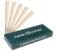 Granny's® Premium Cônes en Chanvre 2 x 32 pièces | 109 mm King Size | Forme conique | En papier | Cônes pré-roulés | Prêts à remplir