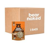 Granola, Bear Naked, Cacao et beurre de noix de cajou, projet non OGM, certifié commerce équitable, noix de coco et sans gluten, sac de 11 oz (3 paquets)