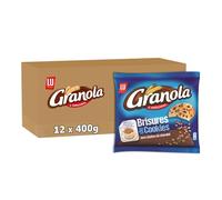 GRANOLA - Brisures de Cookies & Pépites de Chocolat - Topping Idéal pour Desserts et Glaces - Lot de 12 Sachets de 400 g