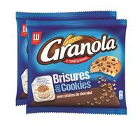 GRANOLA - Brisures de Cookies & Pépites de Chocolat - Topping Idéal pour Desserts et Glaces - Lot de 2 Sachets de 400 g