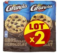 Granola Granola extra cookies chocolat - Le lot de 2 paquets de 184g