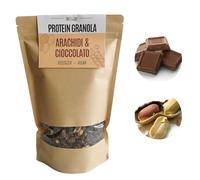 Granola protéique bio arachhides et chocolat. Format de 350 g.