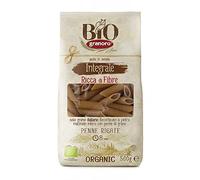 GRANORO - Pâtes complètes bio - Penne Rigate 500g - Qualité nutritionnelle - Epicerie Salée - Lot De 4