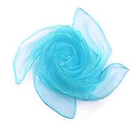 Grantop Lot de 8 serviettes de jonglage carrées - Bleu - 60 x 60 cm - En mousseline de soie - Pour la maternelle et les activités de fête d'enfants