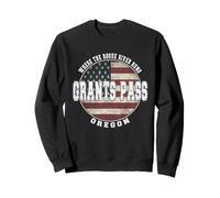 Grants Pass Oregon, Drapeau américain Vintage Sweatshirt