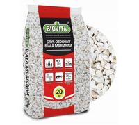 BIOVITA Gravier décoratif blanc 8-16 mm 20 kg