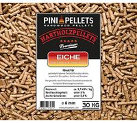 Granulés de bois dur 6 mm PINI 30 kg pour chauffage, barbecue, fumage