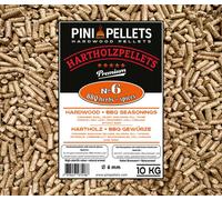 Granulés de bois dur aux épices épices 10 kg PINI BBQ pour griller et fumer