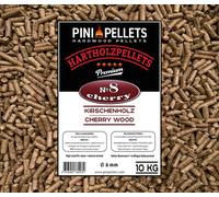Granulés de bois dur cerisier 10 kg PINI pellets pour griller, fumer et pour fours à pizza