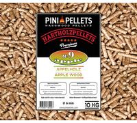 Granulés de bois dur pomme 10 kg PINI pellets pour griller, fumer et pour fours à pizza
