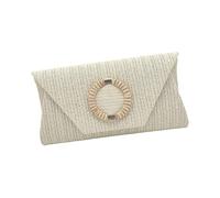 Granulés de paille Sacs à main pour femmes filles Soirée Pochettes Sac à main Sac à main Paille Épaule Sac à bandoulière Été Sac de plage Corps croisé, Blanc.