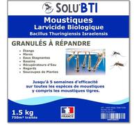 Granulés larvicides anti-moustiques, SOLU'BTI - Sachet de 1,5kg