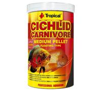 Granulés moyens pour cichlidés carnivores tropicaux 1000 ml/360 g