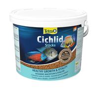 Granules - TETRA - Cichlides Sticks 10 L - Sticks flottants - Protéines 46% - Sans colorants ni conservateurs