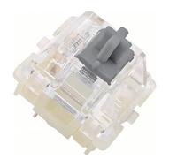Granvela Cherry MX Speed Lot de 10 commutateurs RVB argentés | Montage sur plaque | Interrupteur tactile pour clavier mécanique, emballé dans une boîte de protection en polyéthylène.