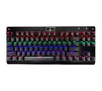 Granvela Z-77 Clavier mécanique 75 % | Panneau en aluminium | Commutateurs marron | Rétroéclairé à DEL arc-en-ciel | N-Key Rollover | 87 touches Tenkeyless | Hot Swap | Interrupteurs de rechange