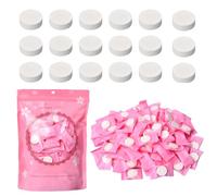 Granvoo 100 Pcs Serviettes Compressées, 20 cm Comprimée Serviette de Voyage, Jetables Mini Serviette Portable, Non Tissé Serviette pour Beauté, Salon, Sports de Plein Air