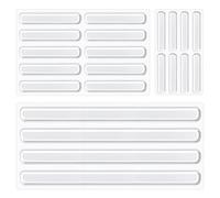 Granvoo 22pcs Tampons de Protection Transparents, Pare-Chocs de Porte d'armoire en Silicone Transparent, Bandes de Pare-Chocs Adhésives, Protection pour Meubles Portes Tiroirs Armoires (3 Tailles)